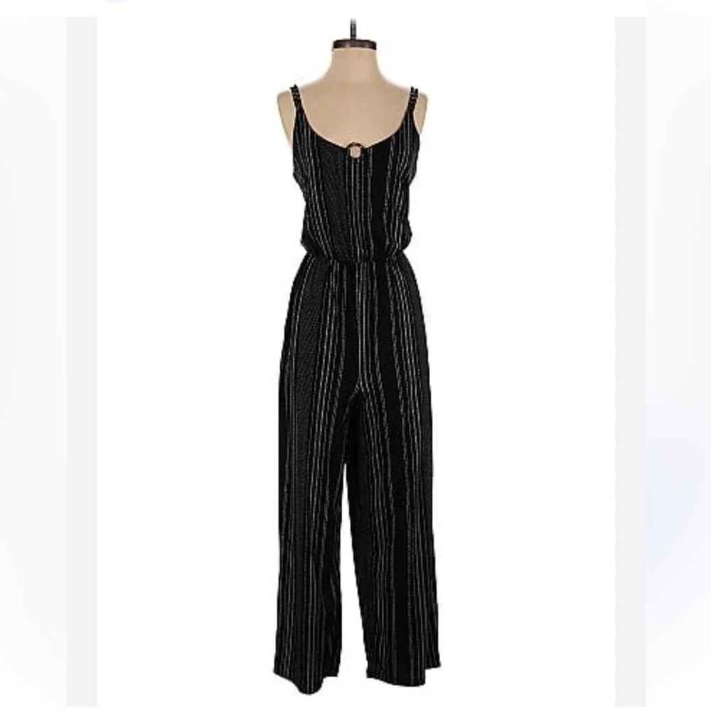 Maurice’s Black and White Sleeveless Jumpsuit NWT
